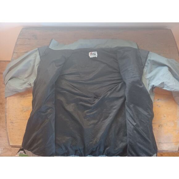 Skilcraft Army Men's Medium Long Jacket Gray Nylon Zipper Front Light - Picture 3 of 4